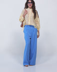 CAMICIA VIVIAN POIS GIALLO TABACCO