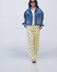 GIACCA CAMICIA FALCO IN DENIM BLU