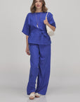 BLUSA CHLOE BLU VIOLA