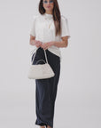 PANTALONE GESSATO NYRA BLU