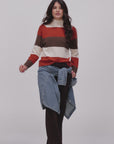 PULL CASHMERE BLEND RAQUEL RUGGINE MORO