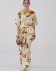 BLUSA FLOWER CHLOE GIALLO CREMA