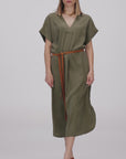 ABITO IN TWILL MARGHE VERDE