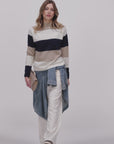PULL CASHMERE BLEND RAQUEL BLU PANNA
