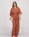BLUSA CHLOE BRICK