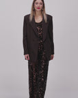 PANTALONE PAILLETTES SHIMMER CHOCO