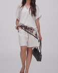 SET IN TWILL MARGHE BIANCO