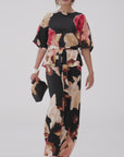 BLUSA FLOWER CHLOE NERO