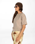 T-SHIRT TEA GRIGIO CHIARO