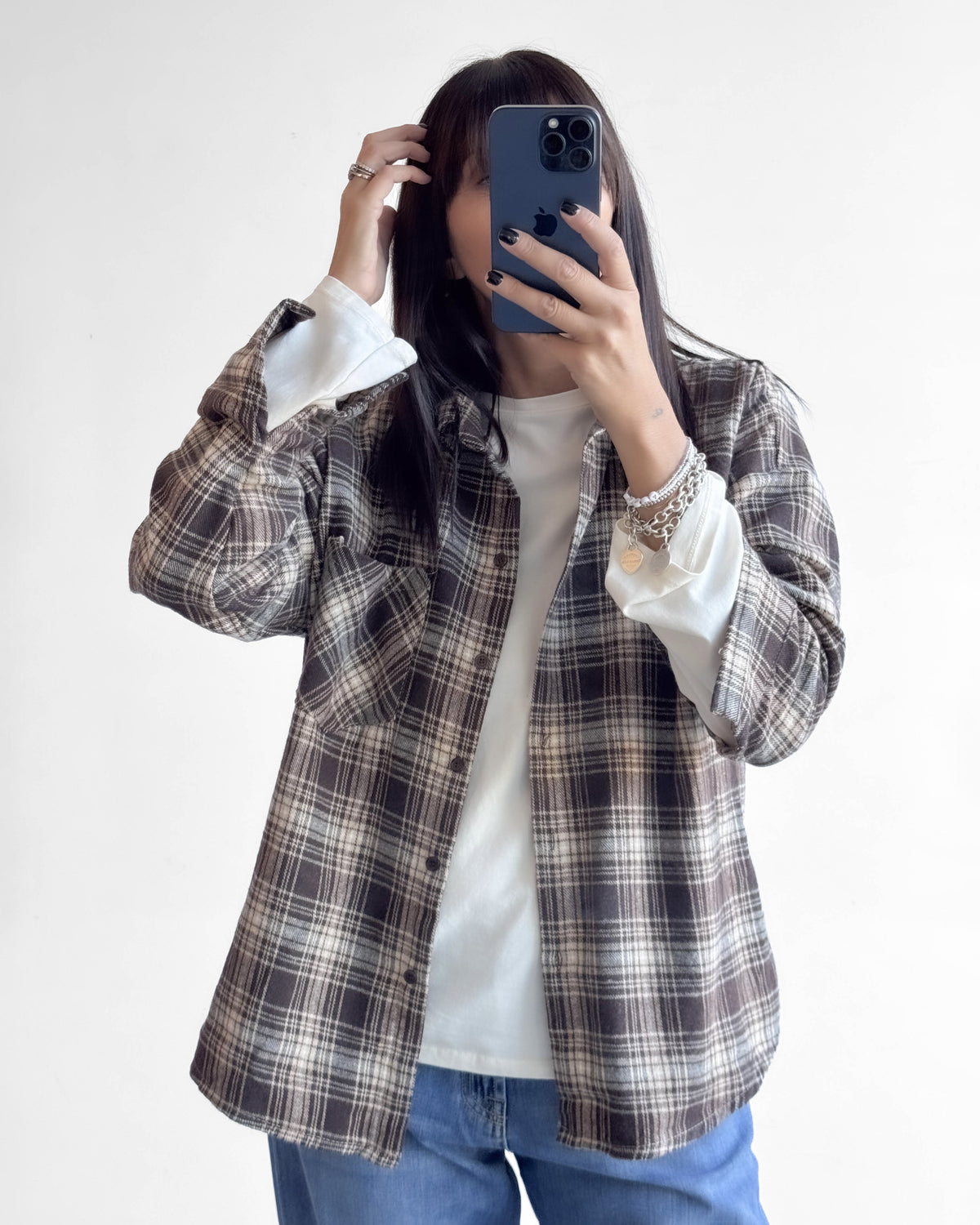 CAMICIA CHECK TARA CHOCO