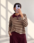 PULL MISTO LANA  VELA BORDEAUX